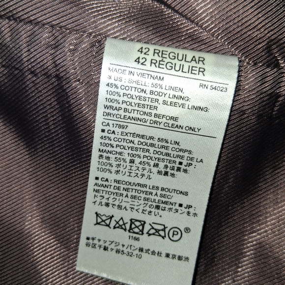 Banana Republic Brown Plaid Blazer Formal Size 42 - Picture 15 of 16